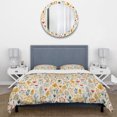 thumbnail image 3 of Designart "Simplicity In Scandinavian Flowers Ii" Multicolor Floral Bedding, 3 of 7