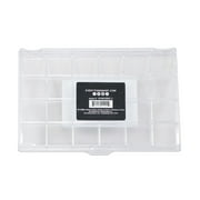 Everything Mary 21 Compartment Plastic Bead Storage Box, Clear, (Single)