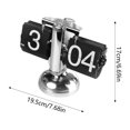 thumbnail image 3 of BotaniNest Digital Mechanical Flip Clock Flip Desk Clock Retro Flip Clock 12 Hour AM/ Battery Operated And Exquisitely Crafted For Living Rooms Study Rooms, 3 of 7