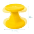 thumbnail image 2 of ECR4Kids Twist Active Wobble Stool, 14in Seat Height, Classroom Furniture, Yellow, 2 of 9