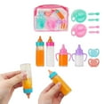 thumbnail image 5 of 12/13 Pieces Doll Feeding Pretend Playset with Milk Bottles Pacifiers and B, 5 of 7