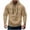Khaki â‘ , variant on Chiccall Mens Fleece Hoodie Breathable Wicking Full Zip Drawstring Long Sleeve Sweatshirts Athletic Fashion Hoodie with 2 Pockets