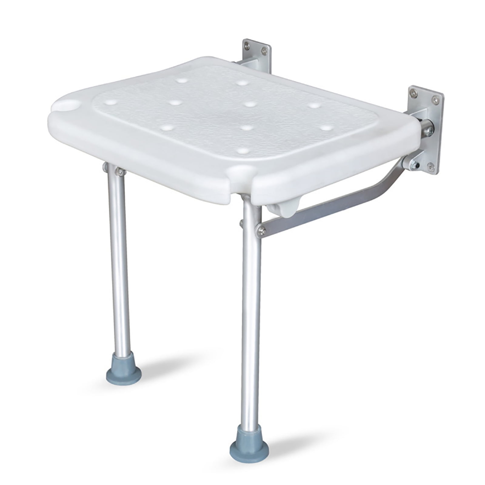 Folding Shower Bench Flip-up Screw-in Bath Seat Wall Mounted Bathroom