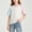 Blue, variant on LJEFF Girls Cotton Raglan Sleeve T-Shirt, Speckled Basic Breathable Stretch Casual Tee Purple Size 4 T