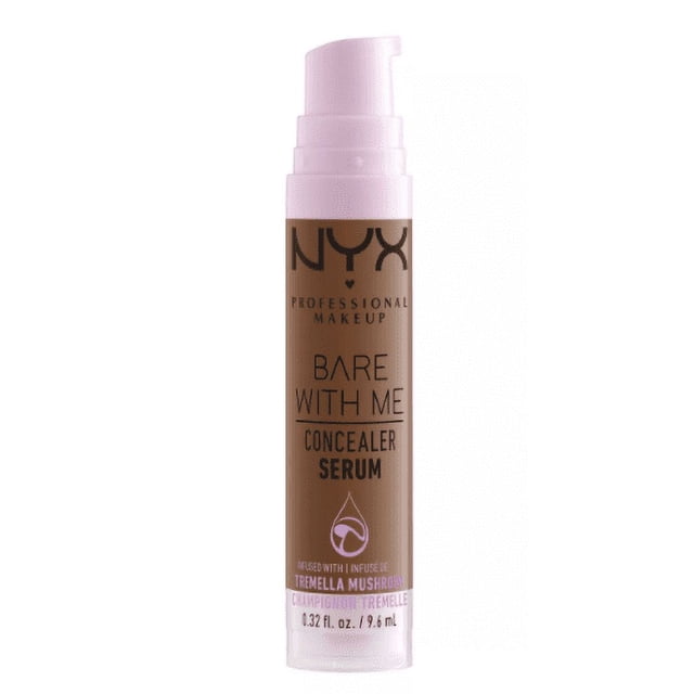Corrected Spanish translation: NYX PROFESSIONAL MAKEUP Bare With Me Concealer Serum, sin cubierta