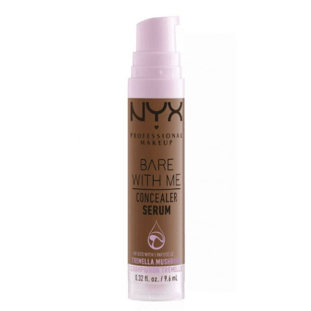 Corrected Spanish translation: NYX PROFESSIONAL MAKEUP Bare With Me Concealer Serum, sin cubierta