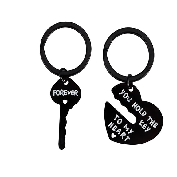 DESIGNICE Valentine'S Day Gifts for Boyfriend and Girlfriend Couple Keychain Gift Anniversary Jewelry Keychain for Husband Wife Him and Her Gifts Fiance Fiancee Gift Wedding Birthday Gifts for Women