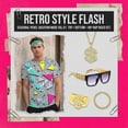 thumbnail image 2 of Alaiyaky 6 Pcs Mens 80s 90s Outfits Hip Hop Costumes Accessories Colorful T Shirt Set for Rock Disco Party, 2 of 7