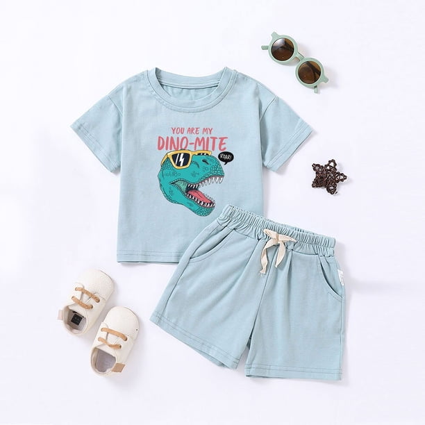 Chándal de 2 piezas para niños, conjuntos de ropa deportiva para bebés, conjuntos de ropa, camiseta, pantalones cortos, conjunto de verano para niñas pequeñas