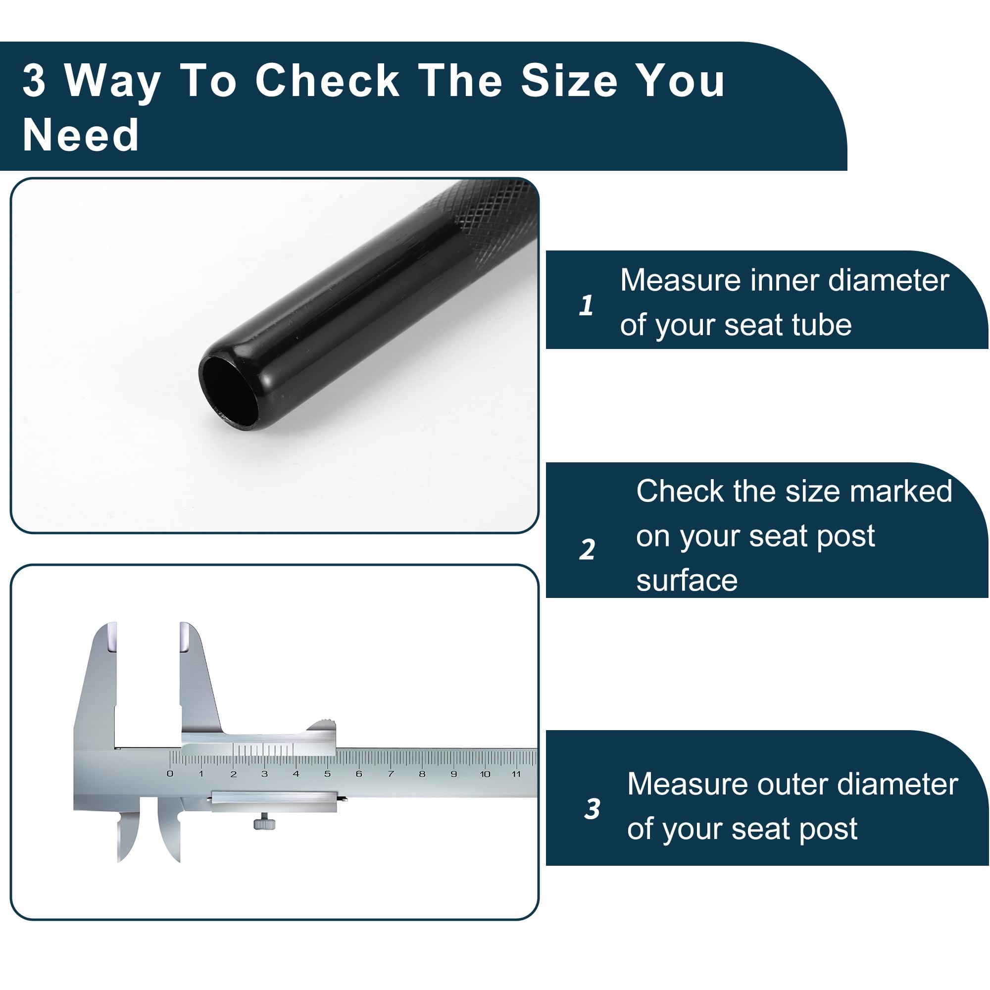 Unique Bargains Bike Seat Post Electric Bicycles Anti-Theft Locking 27.2x300mm Steel