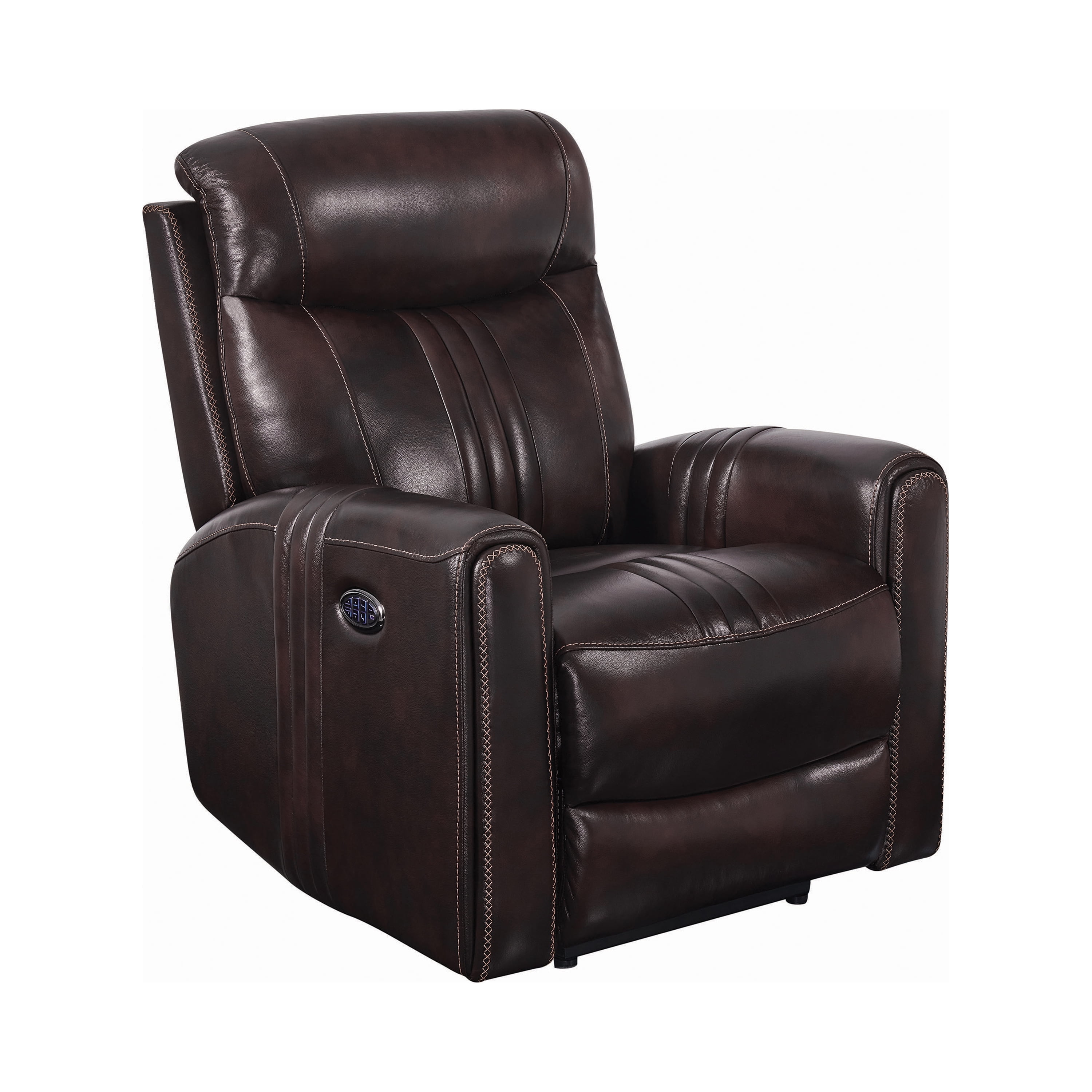 Cushion Back Power^3 Recliner Brown