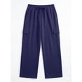 thumbnail image 7 of Cueply Women's Plus Size Wide Leg Cargo Sweatpants High Waisted Drawstring Lounge Pants with Pockets, 7 of 7