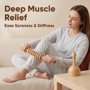 6 in 1 Wood Massage Tool Set, Full Body Sculpting Massager for Lymphatic Care, Body Shaping and Daily Body Care