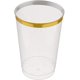 thumbnail image 2 of 50 vasos de plástico duro antiguos de 12 oz ideales para cumpleaños, jubilación, aniversario, fiesta (borde dorado) JAMW Sencillez, 2 of 4