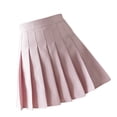 thumbnail image 4 of Falda plisada Mini uniforme de niña de escuela de tenis de cintura alta con pantalones cortos, rosa, XL Inevent AP001094-14, 4 of 7