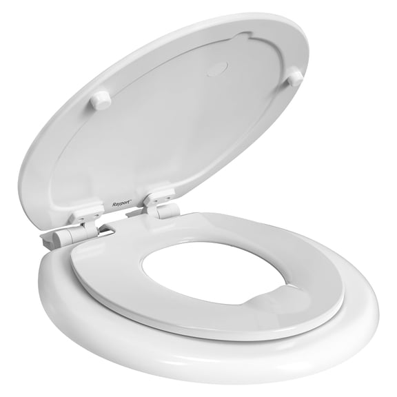 Rayport American Standard Round Toilet Seat with Toddler Seat, Soft Close