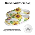 thumbnail image 6 of Yiaed Sunflowers Print Slippers Fuzzy Warm Cozy Slippers Non Slip House Slippers For Indoor Outdoor Slippers House Slippers-13, 6 of 7