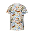 thumbnail image 4 of Wukai Insects and Flowers Youth Unisex Short Sleeve T-Shirt for Boys, Girls, Teens, and Kids-X-Small, 4 of 7