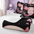thumbnail image 4 of Manfei Colorful Axolotl Twin Quilt Set,Cute Animal Twin Coverlet Set,2-Piece,1 Bedspread and 1 Pillowcase, 4 of 7