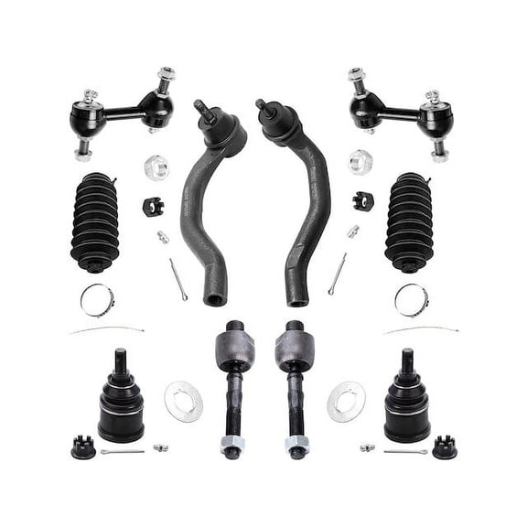 Front Ball Joint Sway Bar Link Tie Rod End Kit - Compatible with 2003 - 2007 Honda Accord 2004 2005 2006