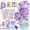 purple unicorn, variant on Decorate Your Own Water Bottle for Girls, Gifts for 5 6 7 8 9 Year Old Girls, Unicorn Painting Craft Girls Birthday Gifts, Unicorn Themed Craft Kits for Girls Ages 6-12