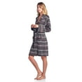 thumbnail image 2 of Ashford & Brooks Women's Sweater Fleece Printed Lounge Robe, 2 of 4