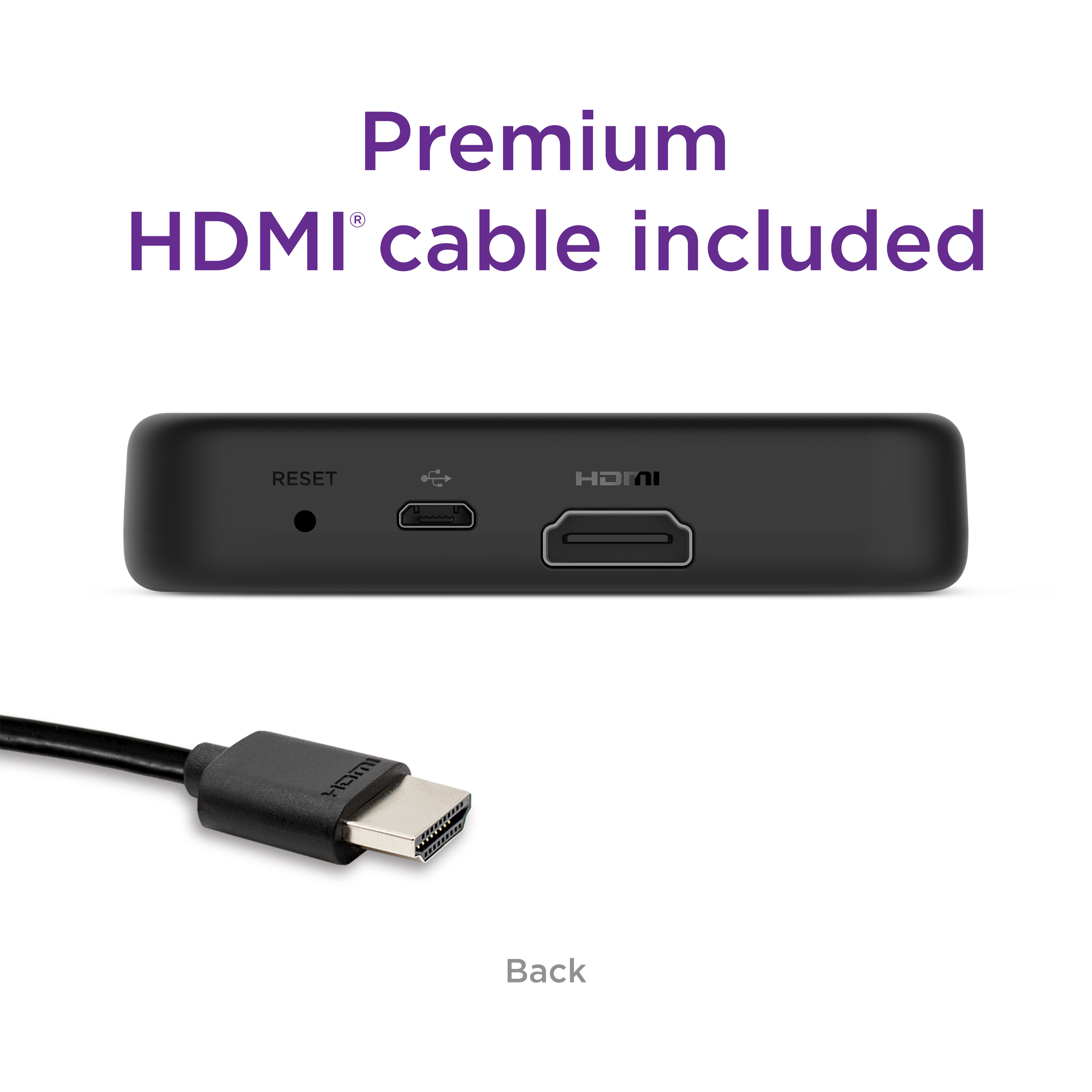 Roku Premiere | 4K/HDR Streaming Media Player with Premium High Speed HDMI Cable and Simple Remote - image 4 of 11