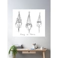 thumbnail image 2 of Hang In There! Poster Wall Art, Modern Wall Decor For Living Room Bedroom, 12x18 UNFRAMED, 2 of 3