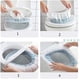 thumbnail image 2 of Paquete de 2 cojines universales impermeables para asiento de inodoro con lazo para colgar para baño, lavables suaves y cálidos, 2 of 4