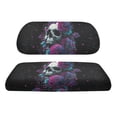 thumbnail image 2 of Pzuqiu Golf Cart Seat Covers, Compatible with Outdoor, Suitable for Club Car Precedent Seat Breathable, Rose Skull Pattern, 2 of 10