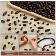 thumbnail image 4 of Wood 350Pcs Natural Oval Wood Beads 7 Sizes Coconut Brown Wooden Spacer Beads Tiny Barrel Wooden Tube Beads Loose Beads for Crafts Necklace Bracelet Earring DIY Jewelry Making Hole: 2.5mm, 4 of 7