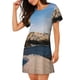 thumbnail image 2 of Fotbe Lighthouse Bata de Dormir para Mujer con Estampado, Camisón de Algodón de Manga Corta, Ropa de Dormir Casual, 2 of 6