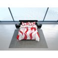 thumbnail image 4 of Mid Century Modern Bedroom Art Set Rojo Y Blanco Funda Nórdica, Estética Habitación, 4 of 4