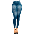 thumbnail image 1 of Leggins Mujer Mezclilla Unitalla Faja Alta Estilo Pantalón Mezclilla, 1 of 5