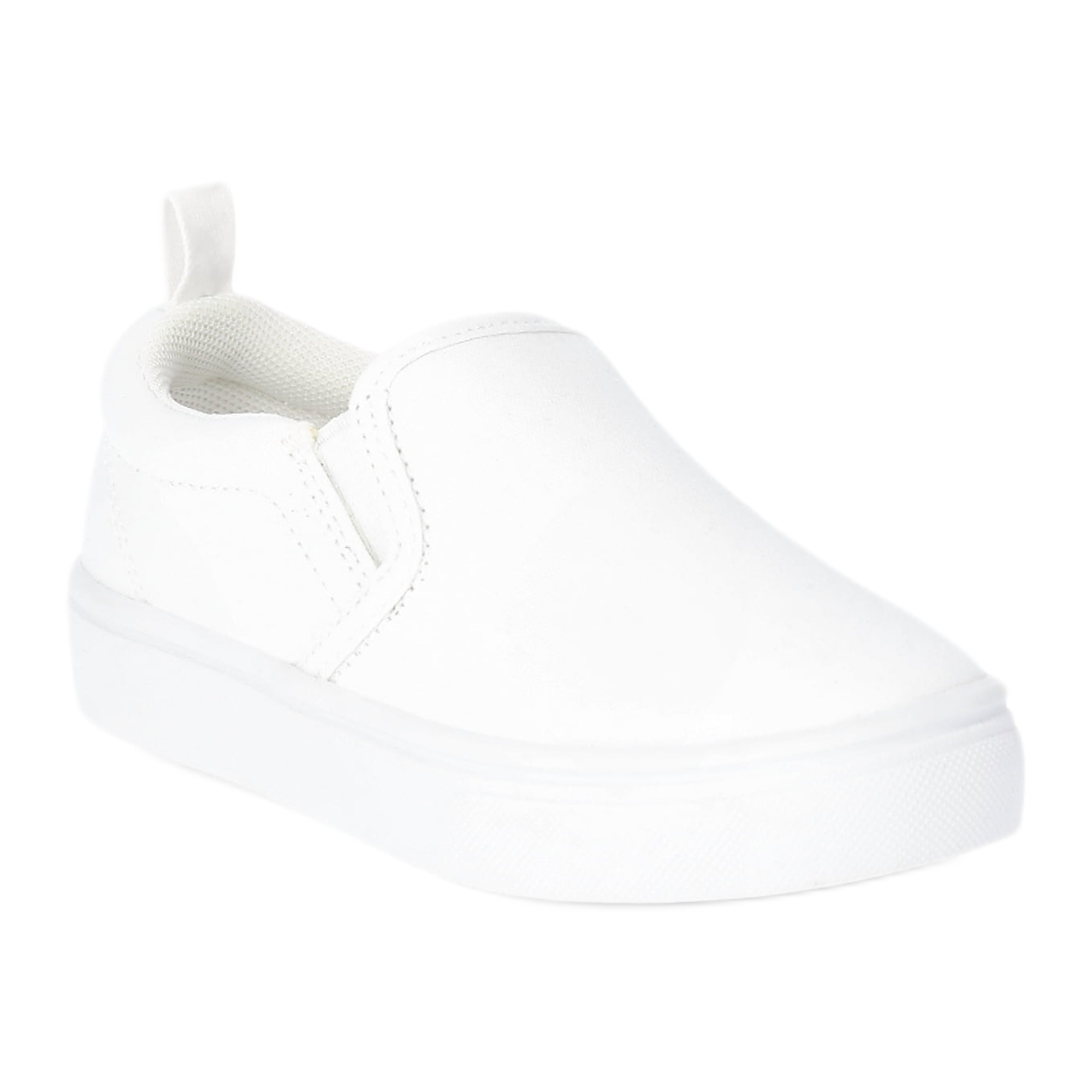 Wonder Nation Girls Slip-On Sneakers, White