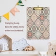 thumbnail image 6 of FMSHPON Mandala Portia's Chic Style Clipboard Hardboard Wood Nursing Clip Board and Pull for Standard A4 Letter 13x9 inches, 6 of 7