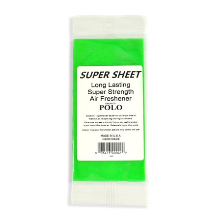 Jenray Super Sheet Small (7.5"x3.75") Under Seat Car Air Freshener (Polo)