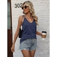 thumbnail image 4 of Wehilion Womens Sexy Deep V Neck Spaghetti Strap Tank Top Loose fit Tops Cute Summer Shirts 2024, 4 of 6