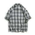 thumbnail image 5 of yillto Mens Plaid Short Sleeve Button down Shirts for Men Shirts Short Sleeves Casual Summer Pockets, 5 of 7