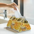 thumbnail image 6 of Logiee Honey Bee Print Tissue Box Cover,Stylish Tissue Box Holder Decorative Tissue Cover for Bathroom Toilet Bedroom Living Room Table Desk Office, 6 of 7