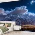 thumbnail image 2 of Peel and Stick Wallpaper Utah Winter Moonlight City Modern Art Wall Mural Decor Self Adhesive and Removable 69in x 98in, 2 of 8