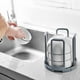thumbnail image 1 of Soporte de almacenamiento de cocina con estante retráctil extensible | Diámetro ajustable de 12-16,5 cm | Organizador blanco que ahorra espacio para cuencos, platos, tapas de ollas de hasta 6 piezas, 1 of 4