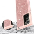 thumbnail image 2 of for Samsung Galaxy Note 20 Ultra Phone Case Glitter Shock proof Edge Scratch Shield Hybrid Layers Slim Bumper Cover (Rose Gold), 2 of 4