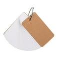 thumbnail image 4 of jinwen 4 Pieces Index Cards with Note Cards for Studying 400 Sheets Message Note Cards Single Hole Flash Cards with Binder Brown Cover, 4 of 9