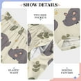 thumbnail image 4 of Cute Sleepy Hippo Vector in Flat Style Christmas Pajama Pants Soft and Lightweight Elastic Waistband Christmas Pajama Pants, 4 of 8