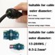 thumbnail image 3 of Conector de cable exterior de caja de conexiones impermeable, conexión de cable exterior con funda impermeable IP68 para uno para cable de acoplamiento de 2 pines/3 pines, M20-3P (9-12 m, 3 of 5
