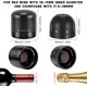 thumbnail image 2 of 6 uds corchos de vino corchos de champán corchos de almacenamiento de vino reutilizables para amantes del vino y el champán (negro), 2 of 5