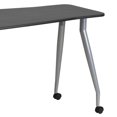thumbnail image 2 of Bureau d'ordinateur noir portable, 2 of 3