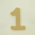 thumbnail image 1 of Package of 1, "1" 12 Inch X 3/4" MDF Numbers In The Waltograph Font | Thick For Art & Craft Project, Made in USA, 1 of 1