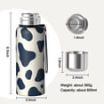thumbnail image 7 of 20 Oz Cow Pattern Coffee Tumbler Double Wall Insulated Stainless Steel Water Bottle | Metal Reusable Thermoses Flask with Cup Cap | Leak & Sweat Proof with Anti-Dust Lid, 7 of 7